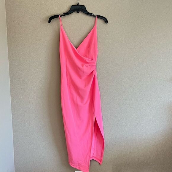 NWT Hello Molly Quiet Dancer Midi Dress in Pink - Picture 8 of 15